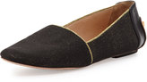 Thumbnail for your product : Kate Spade Nella Sparkle Stretch Loafer, Black/Gold