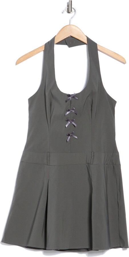 ASOS DESIGN Bow Halter Minidress