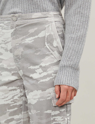 J Brand Camouflage-print tapered high-rise jeans