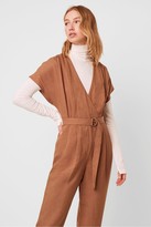 Thumbnail for your product : French Connection Anesha Linen Belted V Neck Jumpsuit