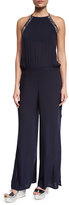 Thumbnail for your product : OndadeMar Hand-Embroidered Split Wide-Leg Jumpsuit