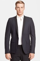 Thumbnail for your product : The Kooples Trim Fit Navy Wool Tuxedo Jacket