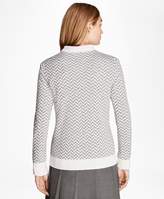 Thumbnail for your product : Brooks Brothers Herringbone Merino Wool Sweater