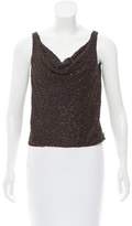 Thumbnail for your product : Carmen Marc Valvo Embellished Silk Top