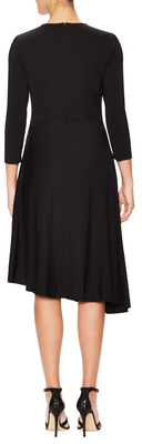 Jil Sander Jersey Asymmetrical Flared Dress