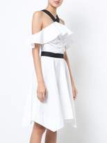 Thumbnail for your product : Derek Lam 10 Crosby Off The Shoulder Halter Dress