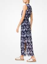 Thumbnail for your product : Michael Kors Floral Georgette Shirtdress