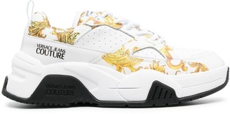 Versace Jeans Couture Baroque print trainers