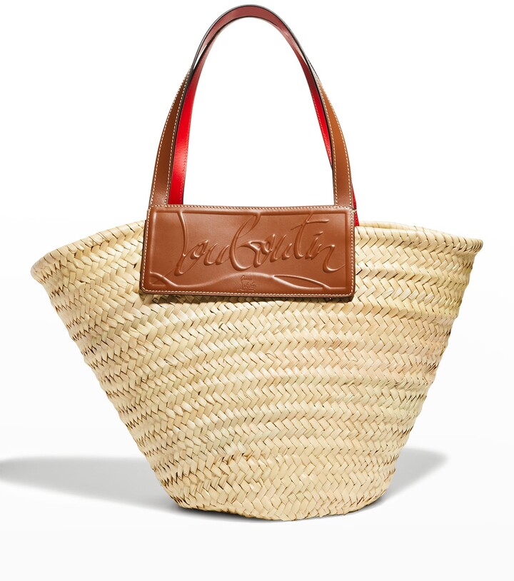 Christian Louboutin Loubi Shore Woven Straw Beach Tote Bag ShopStyle