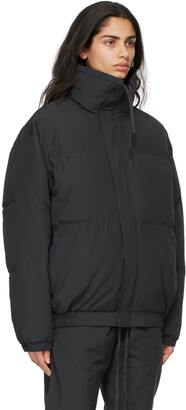 Essentials Black Nylon Puffer Jacket