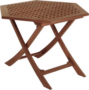 Madison Bay Trading Company Teak Grated Bistro Table
