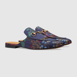 Gucci Princetown jacquard slipper with Donald Duck
