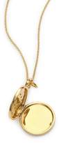 Thumbnail for your product : Jamie 18K Brushed Yellow Gold & Diamond Locket Necklace
