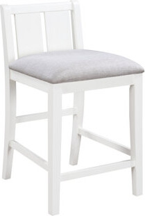 Ophelia & Co. Set Of 2 White Finish Upholstered Seat 20\