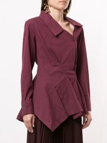 Thumbnail for your product : Palmer Harding Asymmetric Piped Detail Shirt