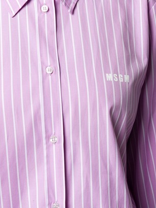 MSGM Striped 'futuro' Shirt
