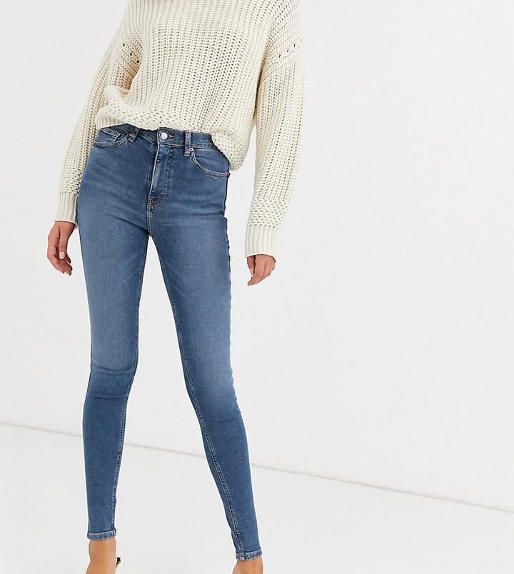 depositum stress Fjord Topshop Tall Jamie skinny jeans in mid wash - ShopStyle