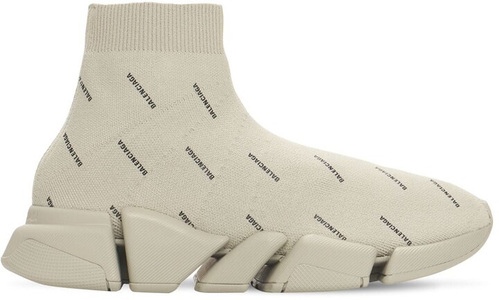 Balenciaga Triple S sneaker met leren details - Beige 9TOPVe