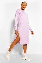 Thumbnail for your product : boohoo Split Midi Sweatshirt Dress