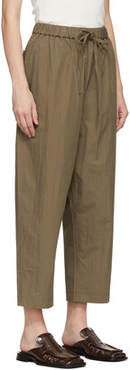 Co Taupe Cotton Drawstring Trousers