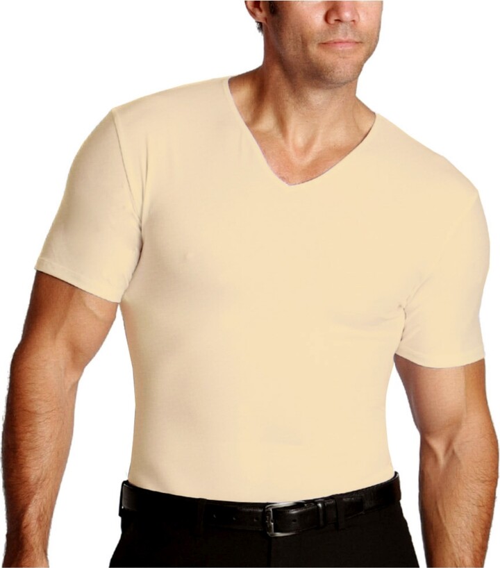 Instaslim Insta Slim Men's Compression Short Sleeve V-Neck T-Shirt