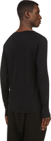 Thumbnail for your product : Gareth Pugh Black Silk Knit Crewneck Pullover