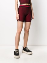 Thumbnail for your product : GCDS Logo Ribbed Fitted Shorts