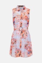 Thumbnail for your product : Karen Millen Soft Floral Sleeveless Organdie Shirt Dress