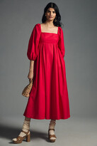 Thumbnail for your product : Maeve Squareneck Babydoll Dress Red