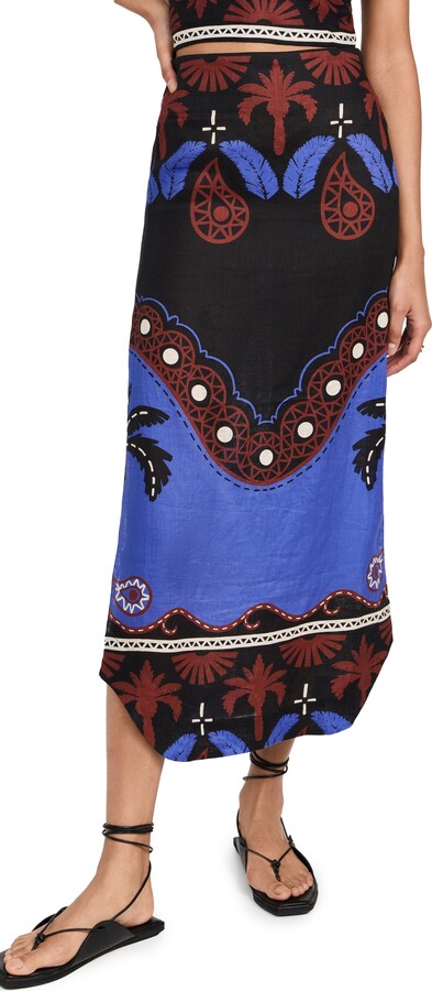 Johanna Ortiz Masaa Mythology Midi Skirt