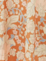 Thumbnail for your product : EPHEMERA Tie-neck Floral-print Linen Dress - Pink Print