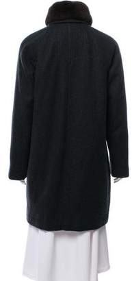 Loro Piana Fur-Trimmed Cashmere Coat
