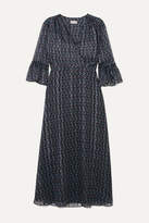 Thumbnail for your product : Paul & Joe Kantoinette Metallic Floral-print Chiffon Dress