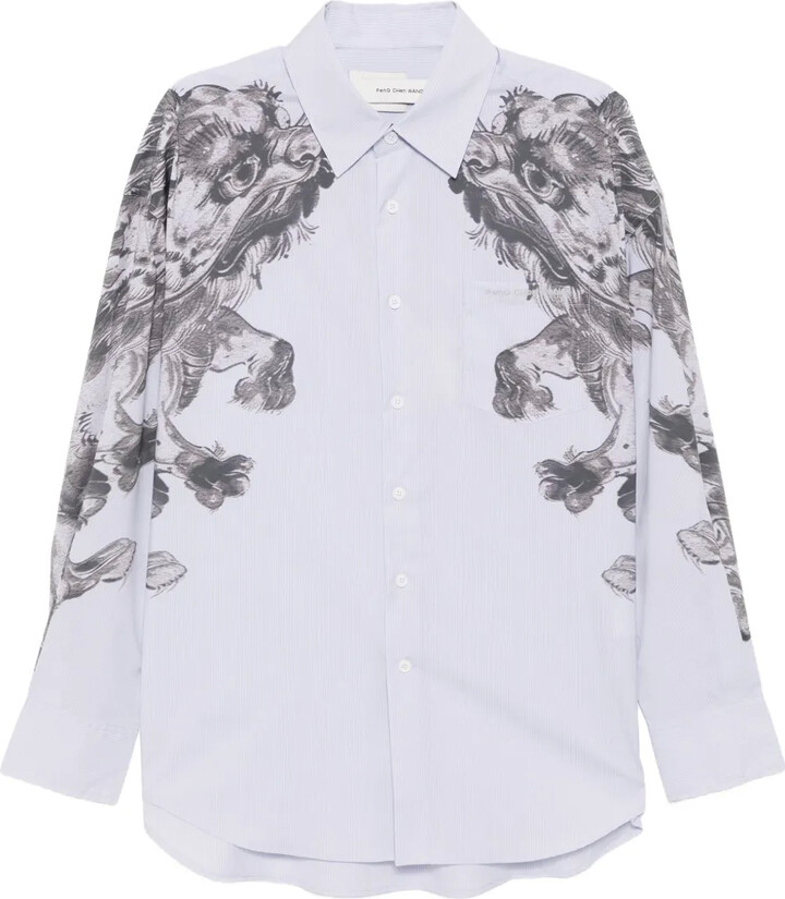 Feng Chen Wang Printed Long-Sleeves Shirt