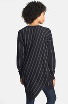 Thumbnail for your product : Vince Camuto Pinstripe Oversize V-Neck Sweater