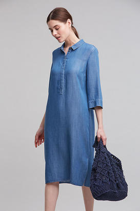 Anthropologie Yara Chambray Midi Dress, Blue