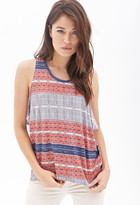 Thumbnail for your product : Forever 21 Contemporary Geo Stripe Tank