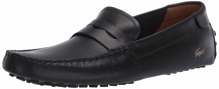 lacoste black loafers