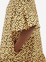 Thumbnail for your product : La DoubleJ Choux Puzzle-print Mini Shirt Dress - Yellow Multi