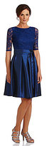 Thumbnail for your product : Sangria Lace & Taffeta Dress
