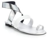 Thumbnail for your product : Tamara Mellon Jump Metallic Colorblock Flat Sandals