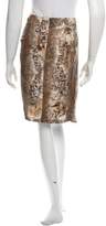 Thumbnail for your product : Pauw Printed Silk Skirt w/ Tags