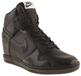 Thumbnail for your product : Nike womens black dunk sky high ii trainers
