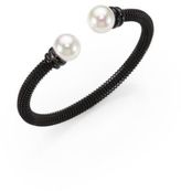 Thumbnail for your product : Majorica 12MM White Pearl Tipped Bracelet/Blackened