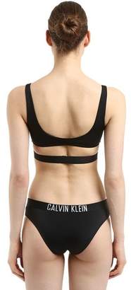 Calvin Klein Logo Band Bralette Bikini Top