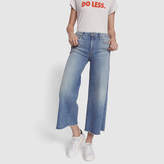Thumbnail for your product : Mother Roller Crop Snipper Fray Jeans