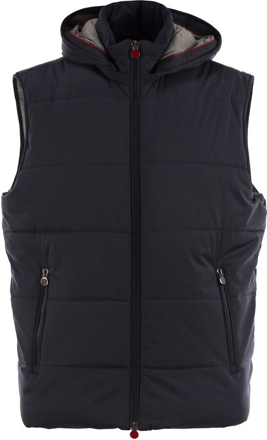 Kiton Zip-Up Hooded Vest
