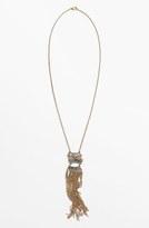 Thumbnail for your product : BP Stone Fringe Pendant Necklace (Juniors)