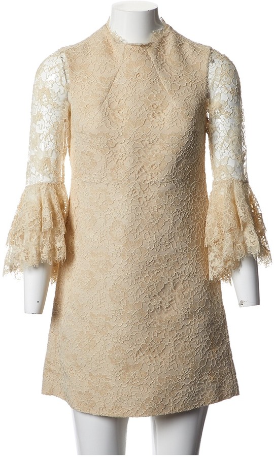 tan lace dresses