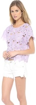 Thumbnail for your product : re:named Short Sleeve Flower Tee